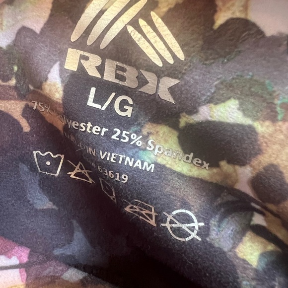 Large RBX leggings muted fall colors floral botanical brushed soft - Picture 4 of 7